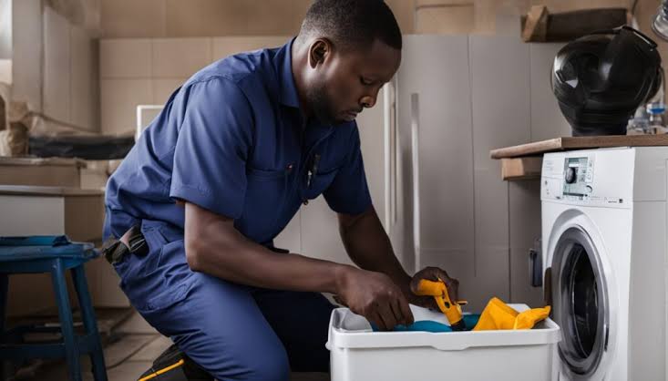 On duty Laundry Rescue support technician